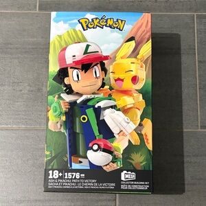 Mega Pokémon Ash & Pikachu Building Set